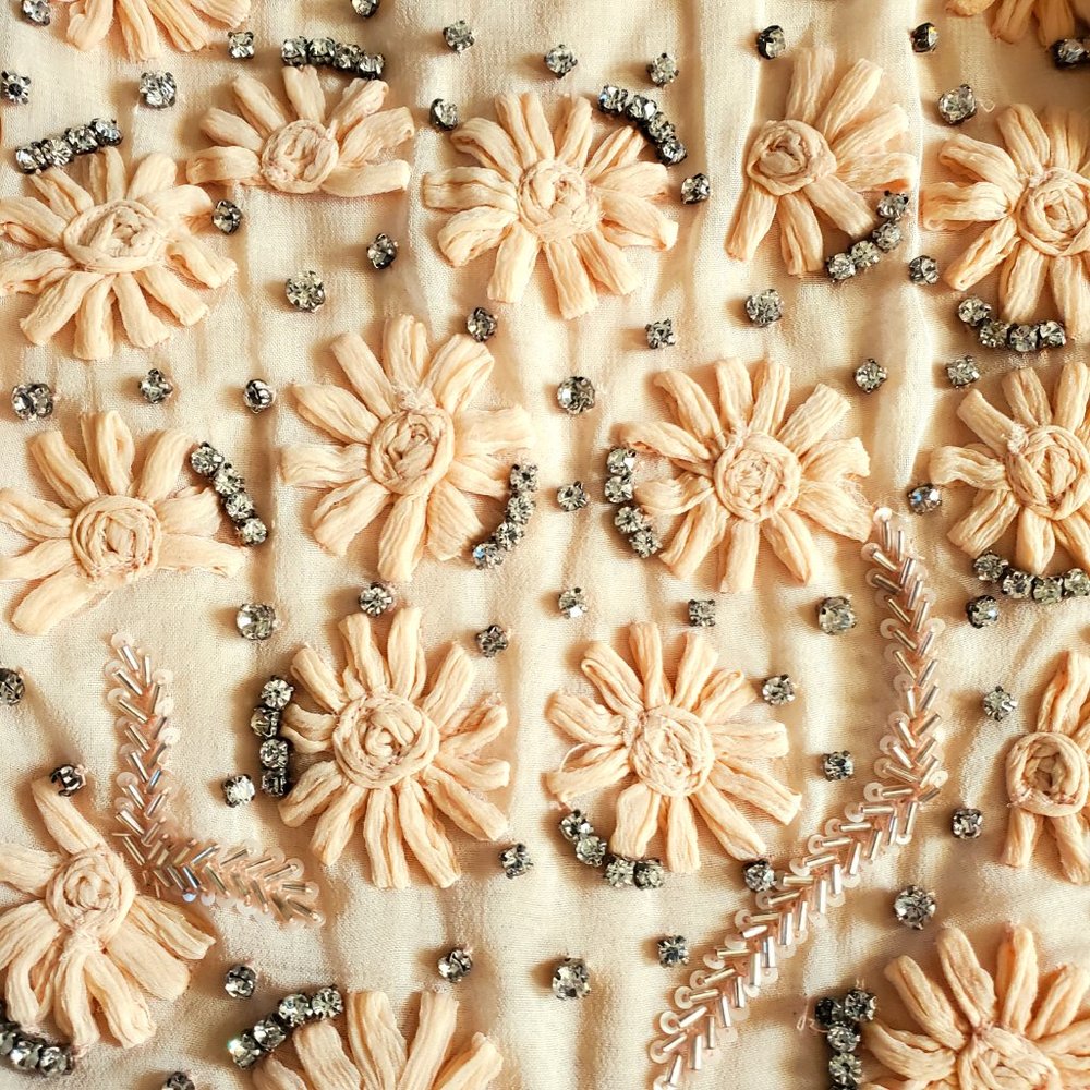 Jenny Yoo Collection Blaire Hand Embroidered/Embellished Dress in Blush … - Picture 8 of 16